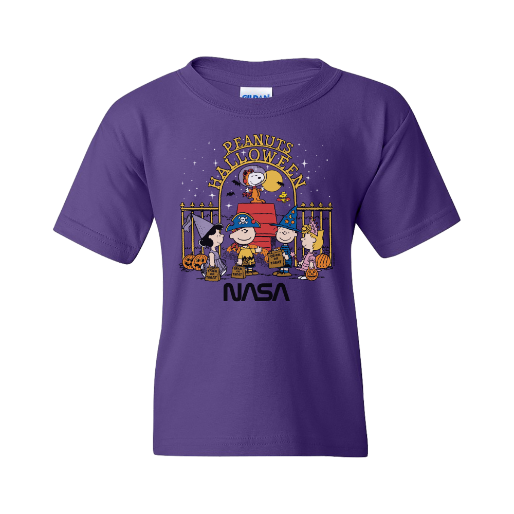 Peanuts Space Halloween Youth Tshirt