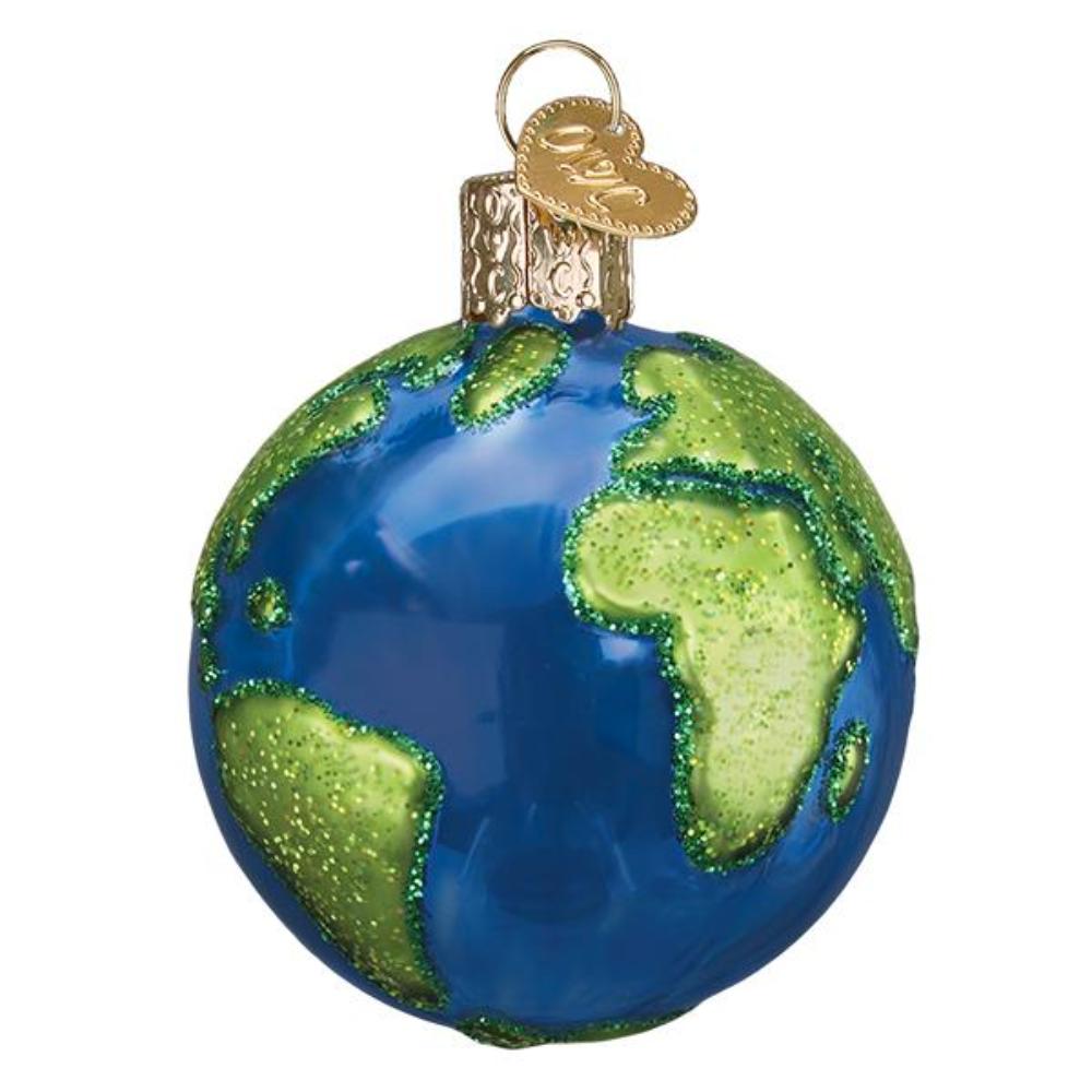 NASA Glass Earth Ornament