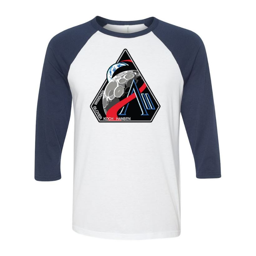 Artemis II Unisex Baseball Tshirt