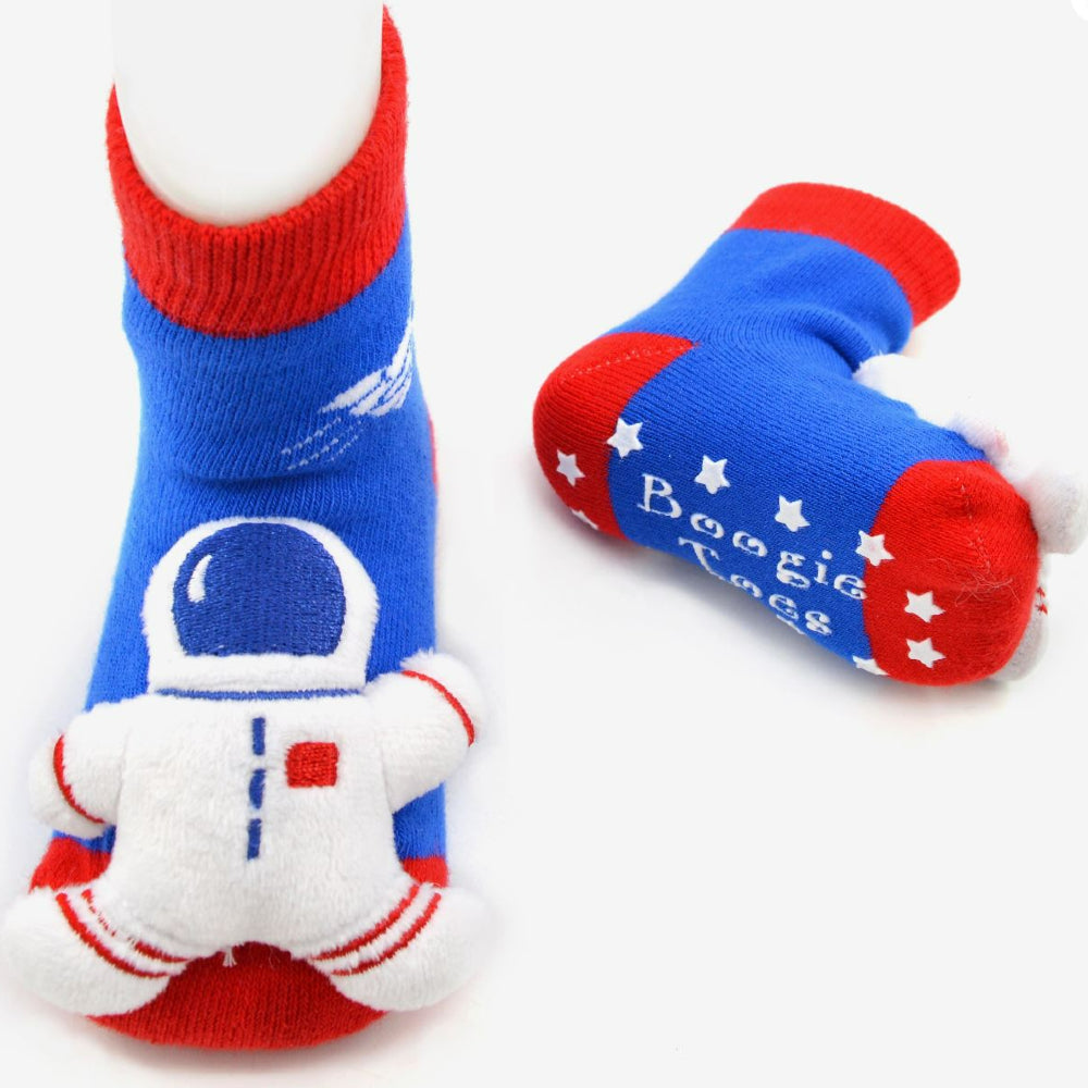 Soft Astronaut Rattle Socks