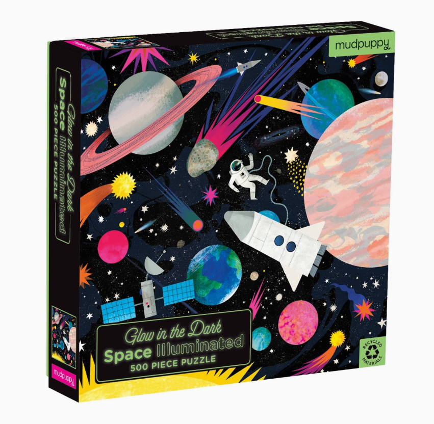 Space Illuminated 500 Piece Puzzle- Glow in Dark