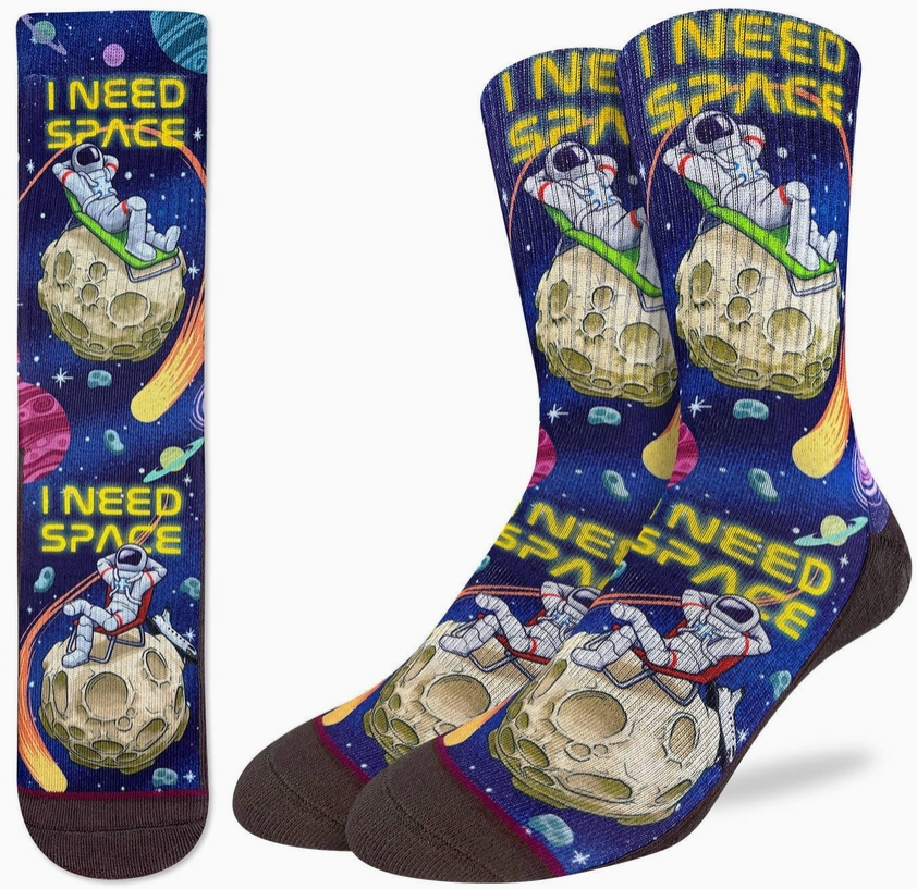 Mens I Need My Space Socks
