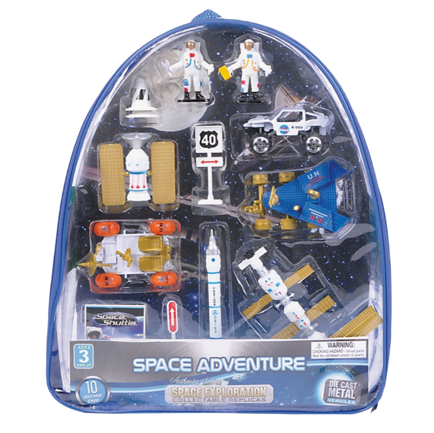Space Adventure 10 Piece Backpack Play Set