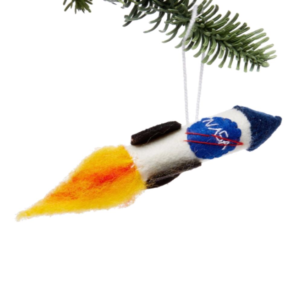 Cloth Rocket Ornament