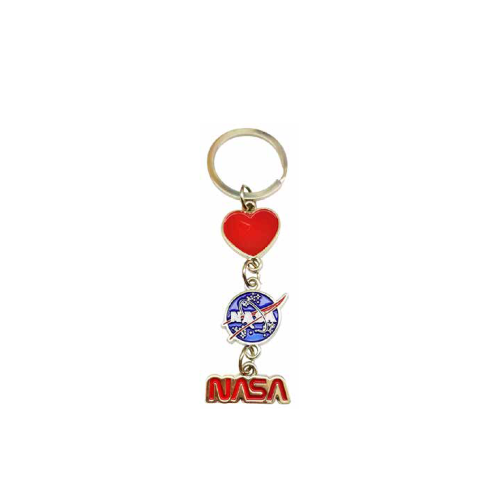 Heart NASA Keychain