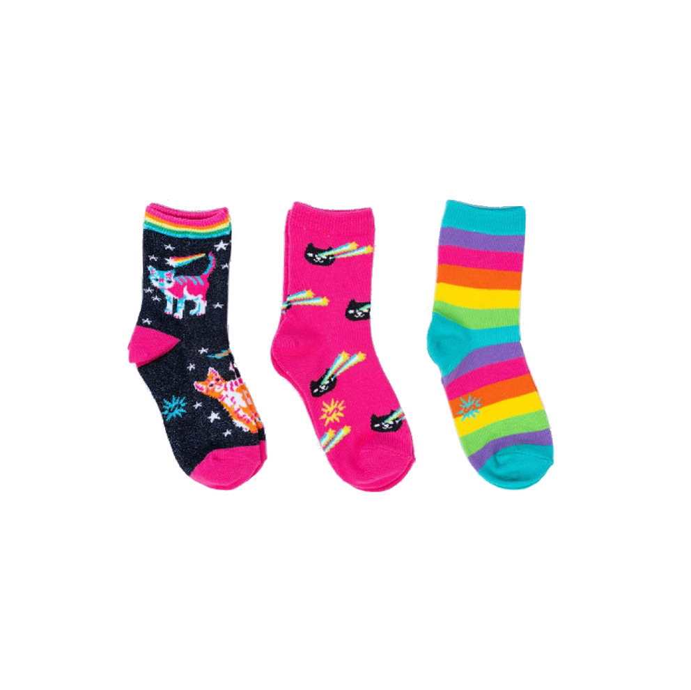 Kids Space Cats Socks Set