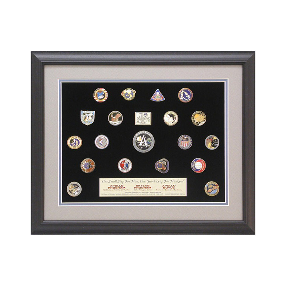 Apollo/Skylab/Apollo Soyuz Framed Pin Set