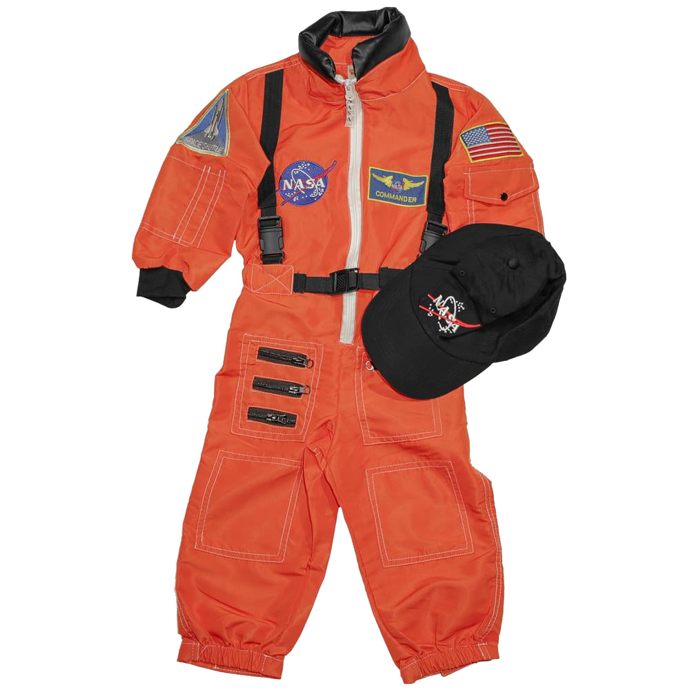 orange space suit for astronaut