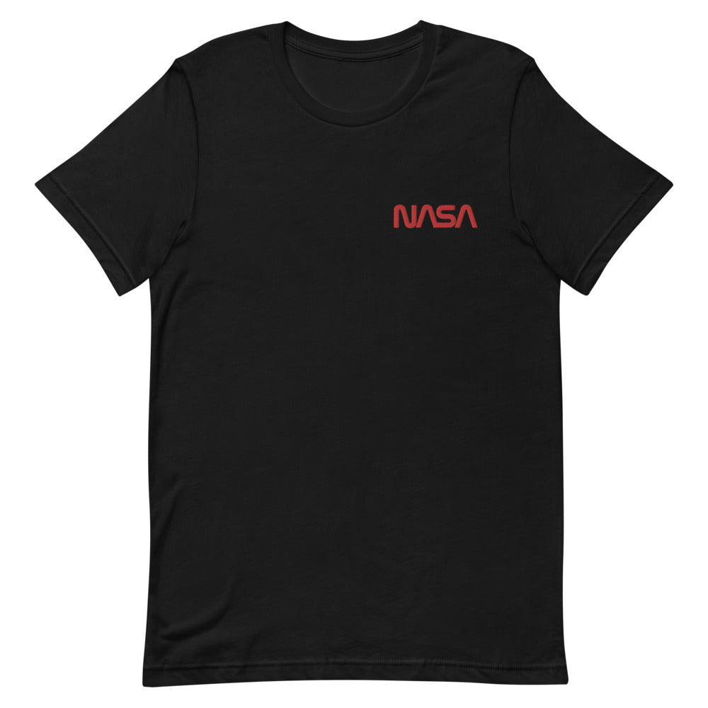 NASA Worm Embroidered  Unisex T-Shirt