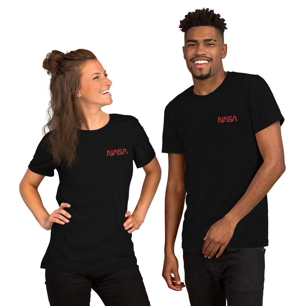 NASA Worm Embroidered Unisex T-Shirt