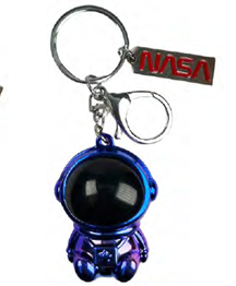 Astronaut Worm Key Chain