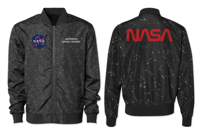 Constellation Star Print Pattern Men's Bomber Jacket