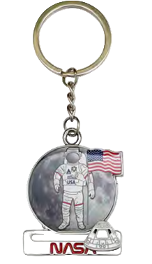 Astronaut Sliding Keychain