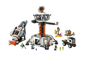LEGO Space Base and Rocket Launch