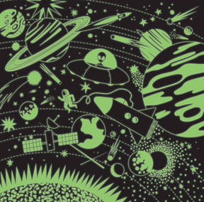 Space Illuminated 500 Piece Puzzle- Glow in Dark