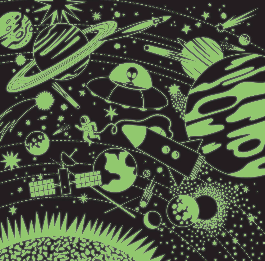 Space Illuminated 500 Piece Puzzle- Glow in Dark