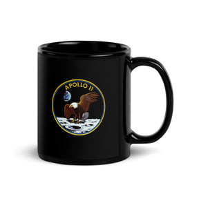 Apollo 11 Black Glossy Mug