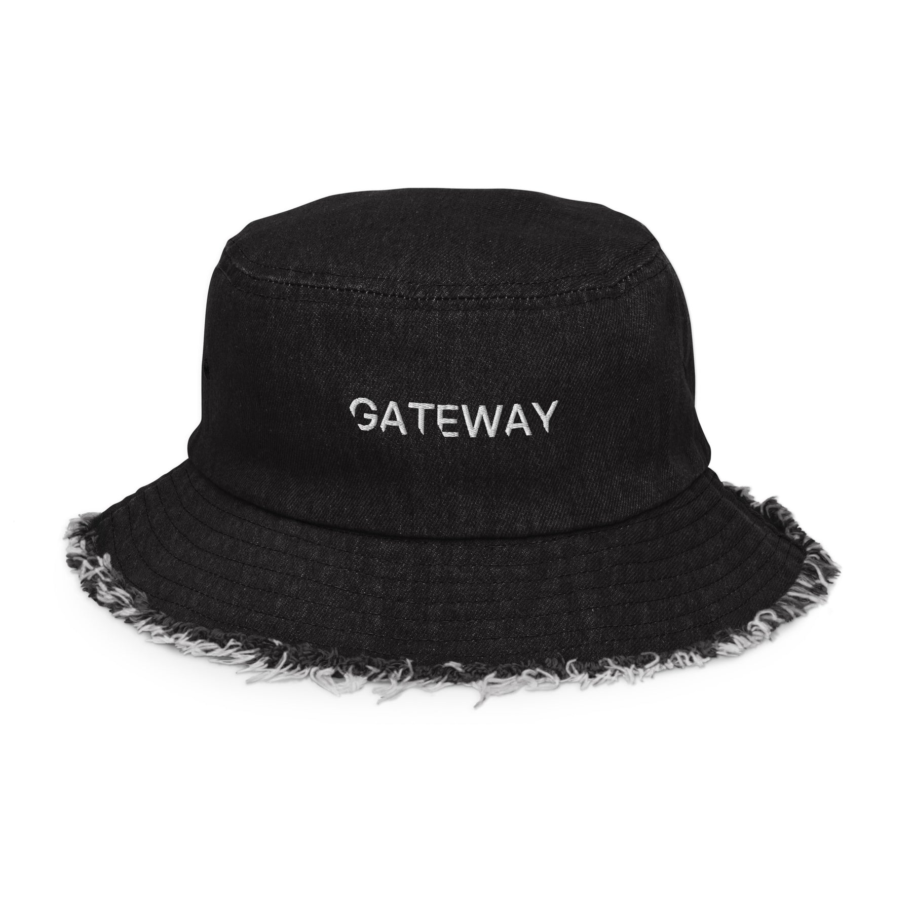 Gateway Distressed Denim bucket hat