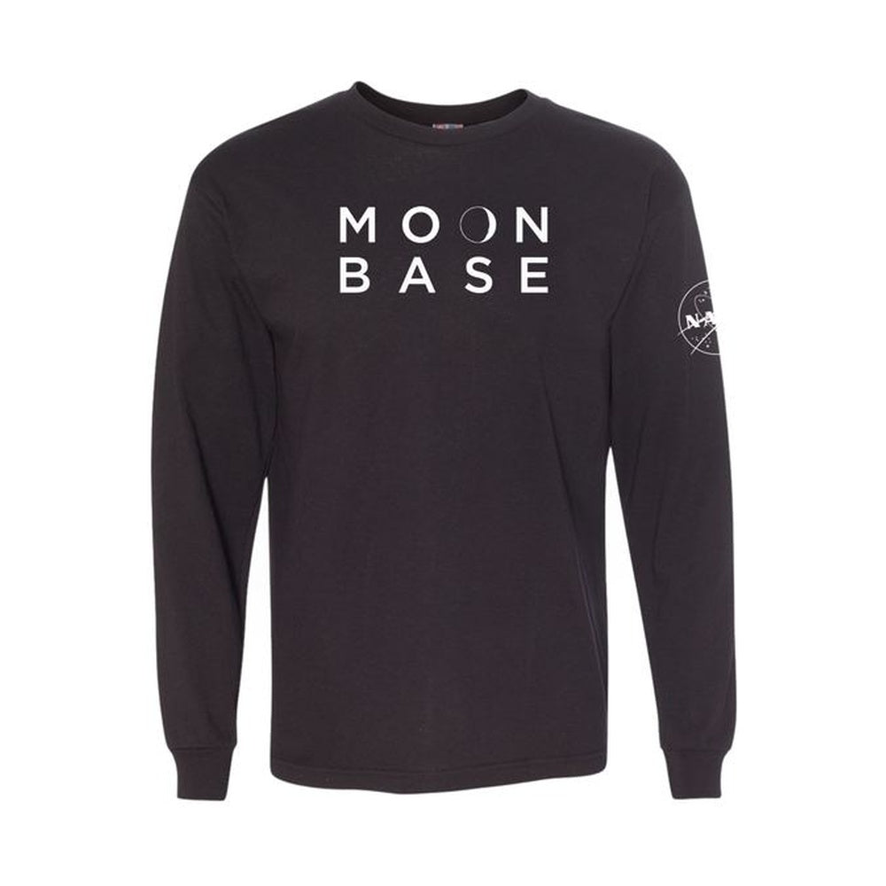 MOON BASE Long Sleeve Tee in Black