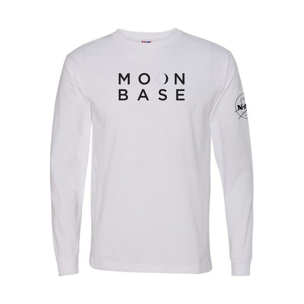 MOON BASE Long Sleeve Tee in White