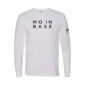 MOON BASE Long Sleeve Tee in White