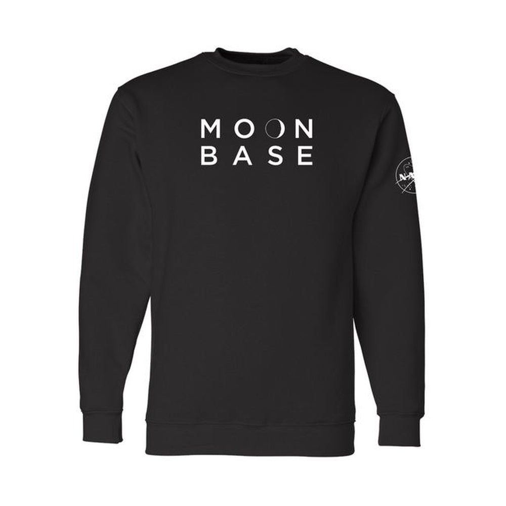 MOON BASE Crewneck Sweatshirt in Black