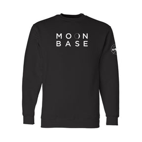 MOON BASE Crewneck Sweatshirt in Black