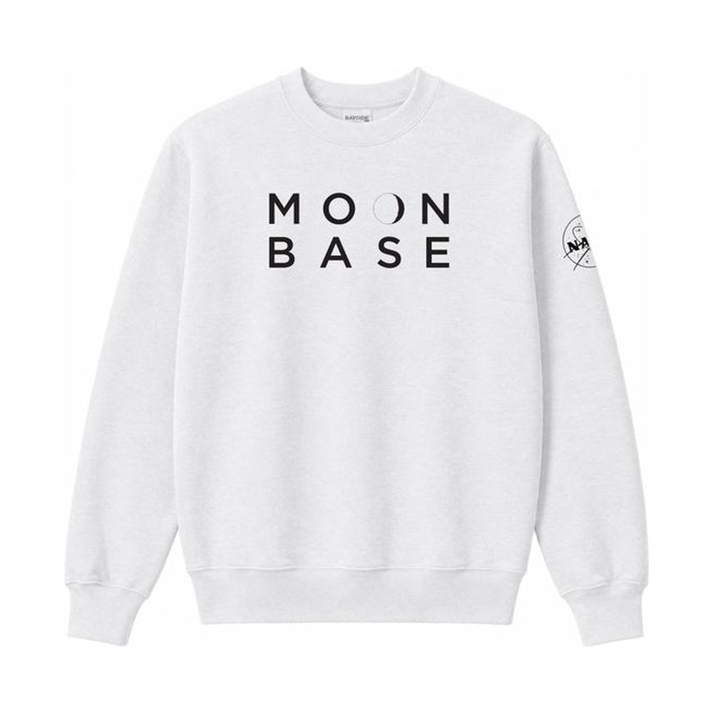MOON BASE Crewneck Sweatshirt in White