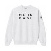 MOON BASE Crewneck Sweatshirt in White