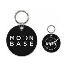 MOON BASE Keychain in Black