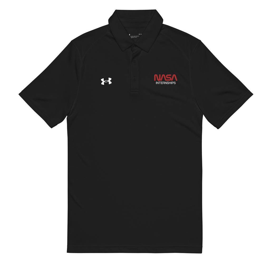 Sahara Mens Black Under Armour Polo Under Armour Matchplay Long