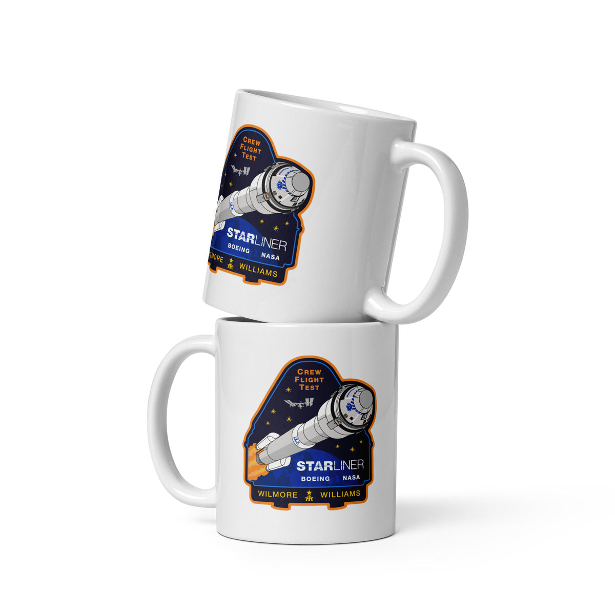 NASA's Boeing Crew Flight Test White Mug