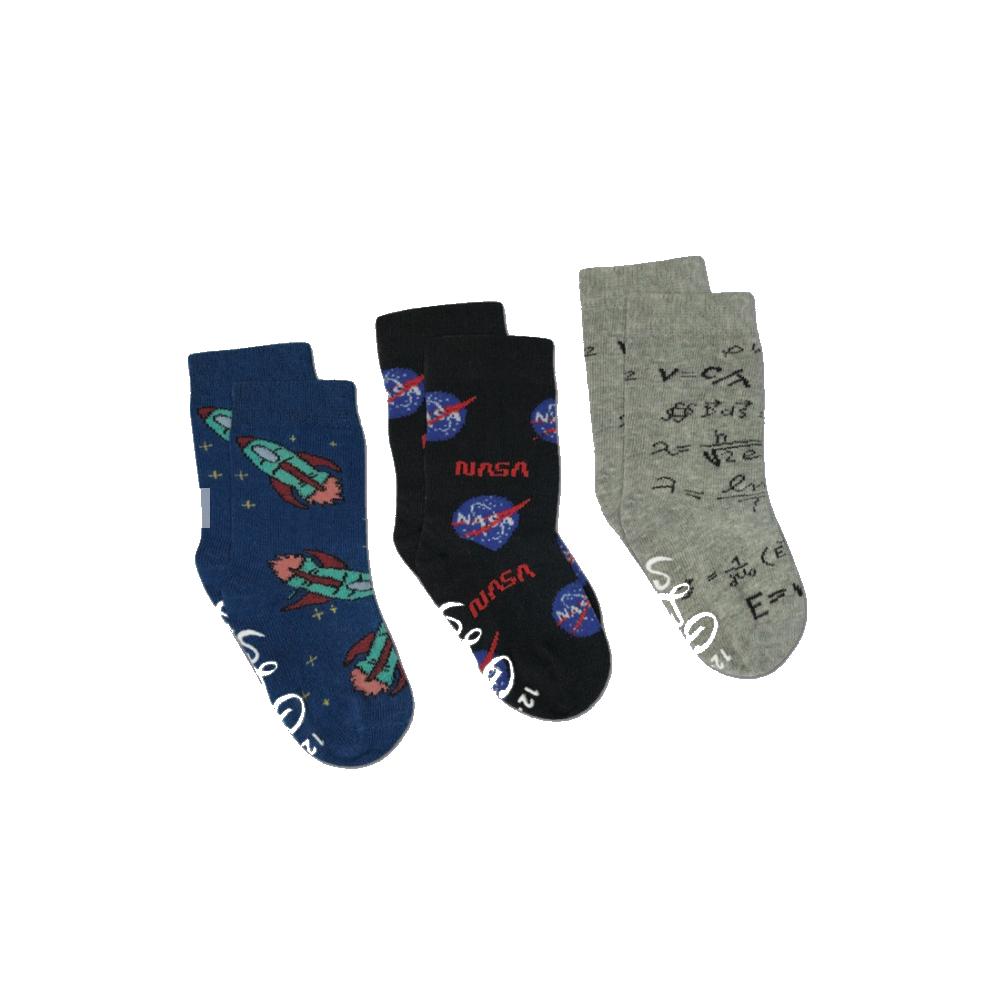 Math, NASA and Rockets Kids Socks