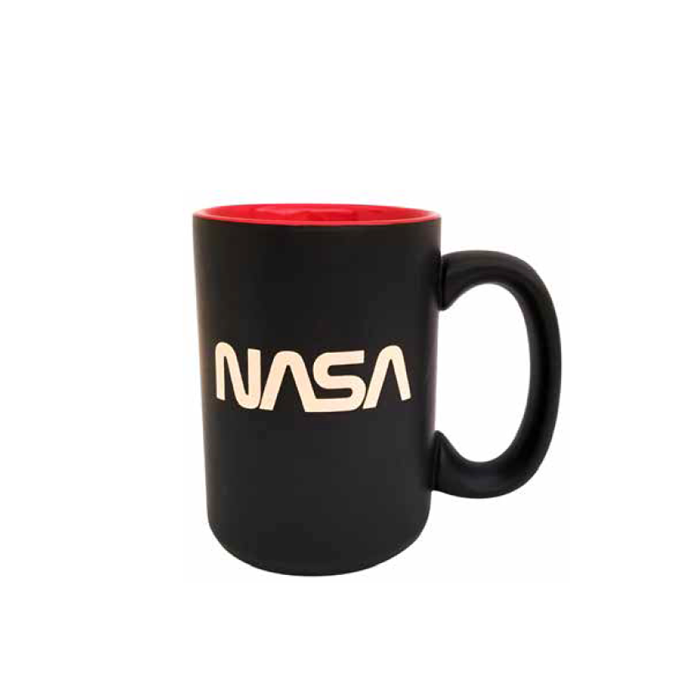 Black Etched NASA Mug