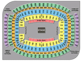 ZAC BROWN BAND Section 135 Row F seats 15 & 16