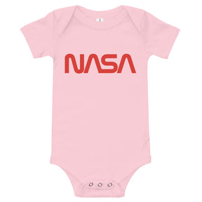 NASA Worm Baby Short Sleeve Onesie