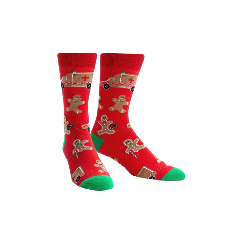 Break a Leg Gingerbread Socks