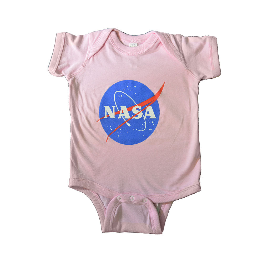 Pink Onesie With NASA Meatball