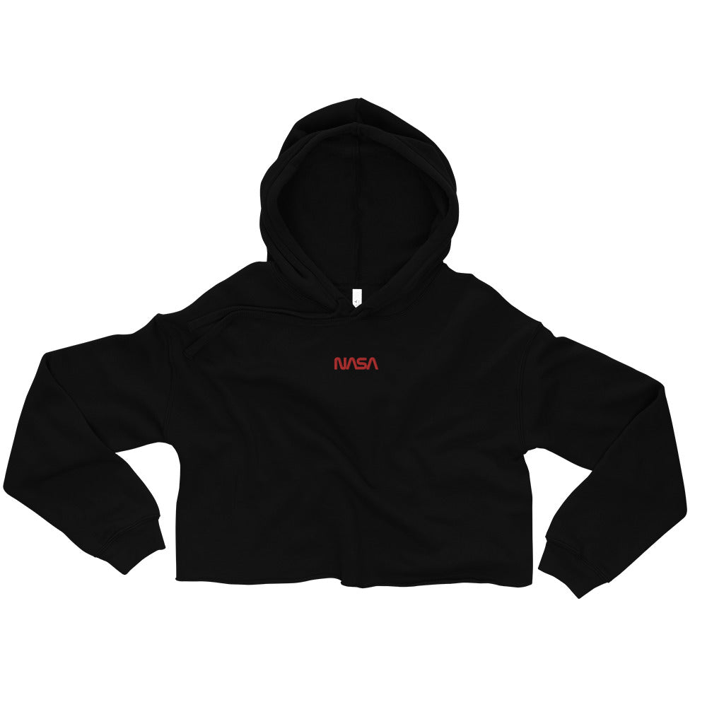 NASA Worm Ladies Crop Hoodie