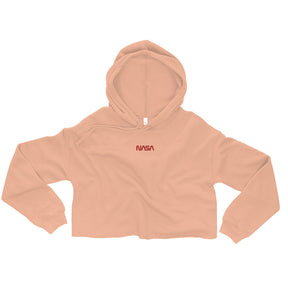 NASA Worm Ladies Crop Hoodie